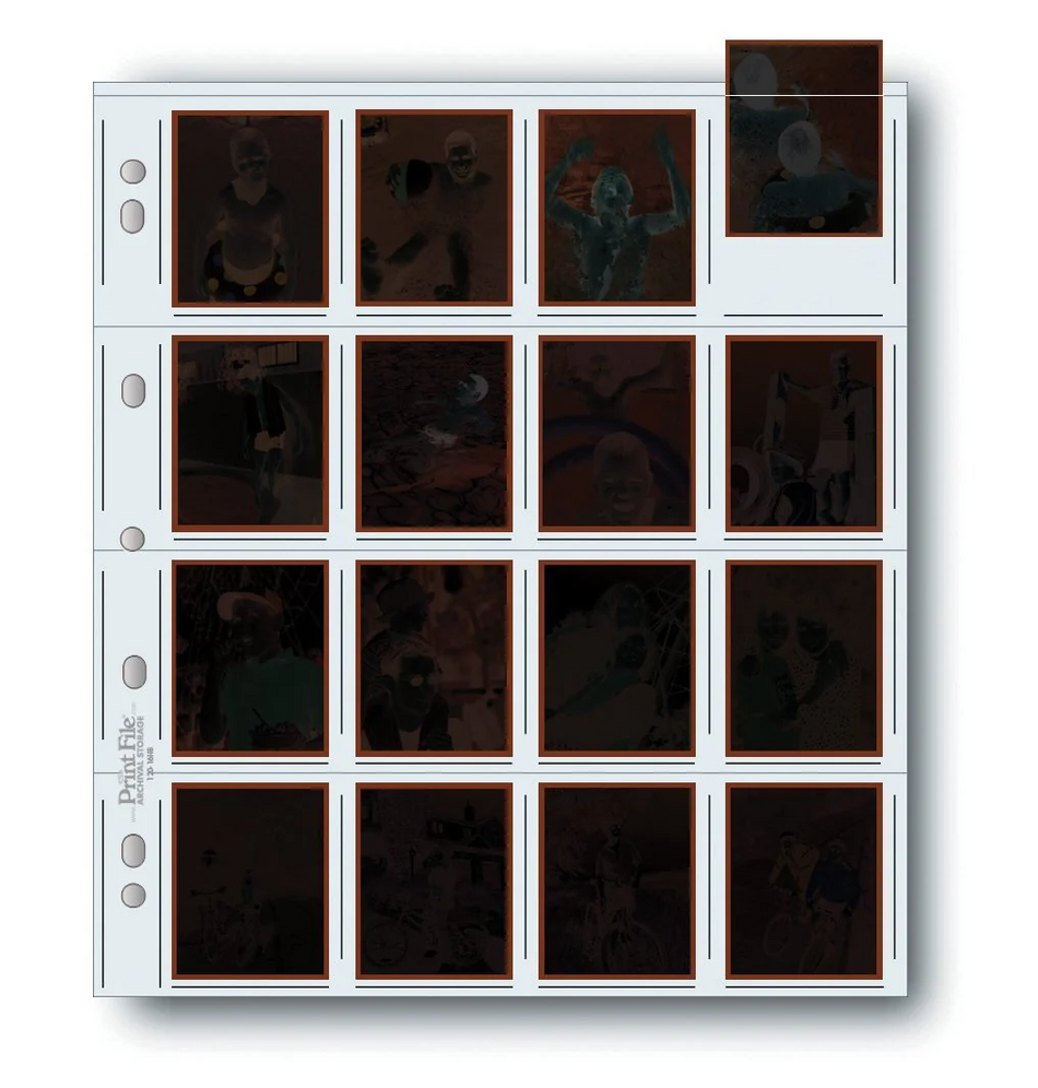 Print File 120-16HB pack of 100 for 16 - 120 single frames of 6x4.5 cm film