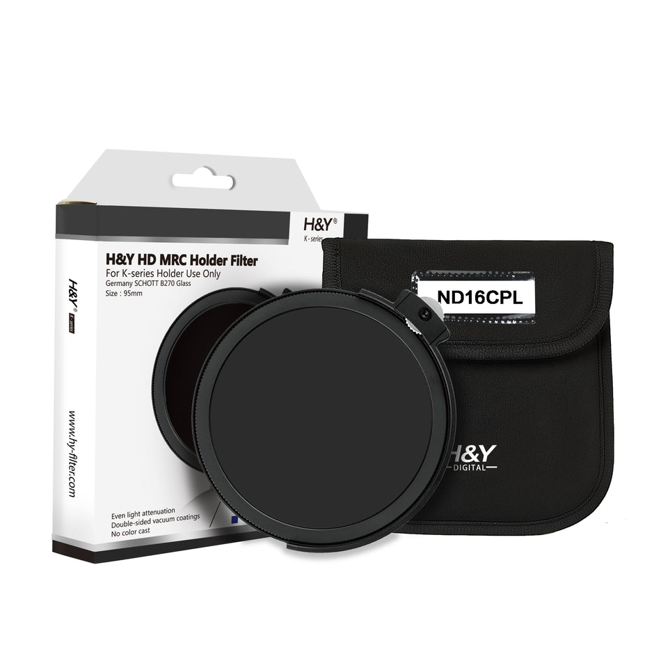 H&Y K-Series 95mm Drop-in ND16CPL Filter for K-series Holder