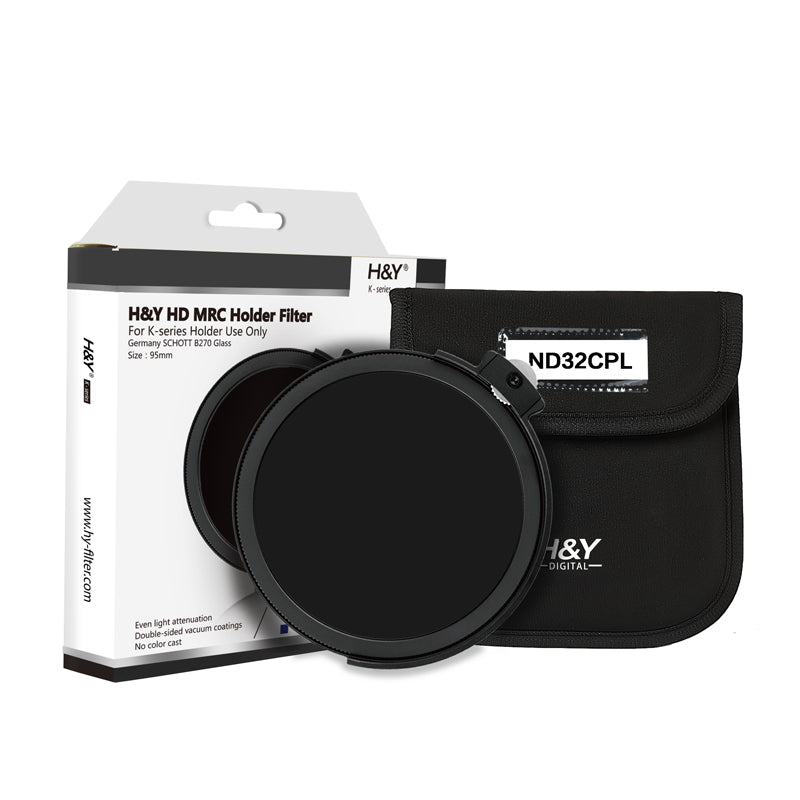 H&Y K-Series 95mm Drop-in ND32CPL Filter for K-series Holder