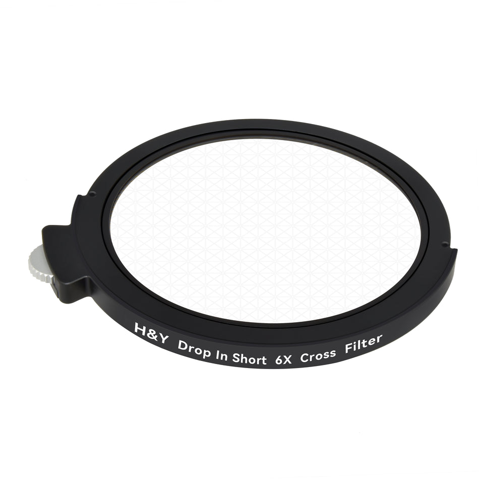 H&Y K-Series 95mm Drop in Short 6x Cross Filter for K-series Holder (HD optical glass)