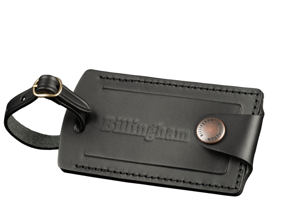 Billingham Luggage Tally Black with Brass Fittings