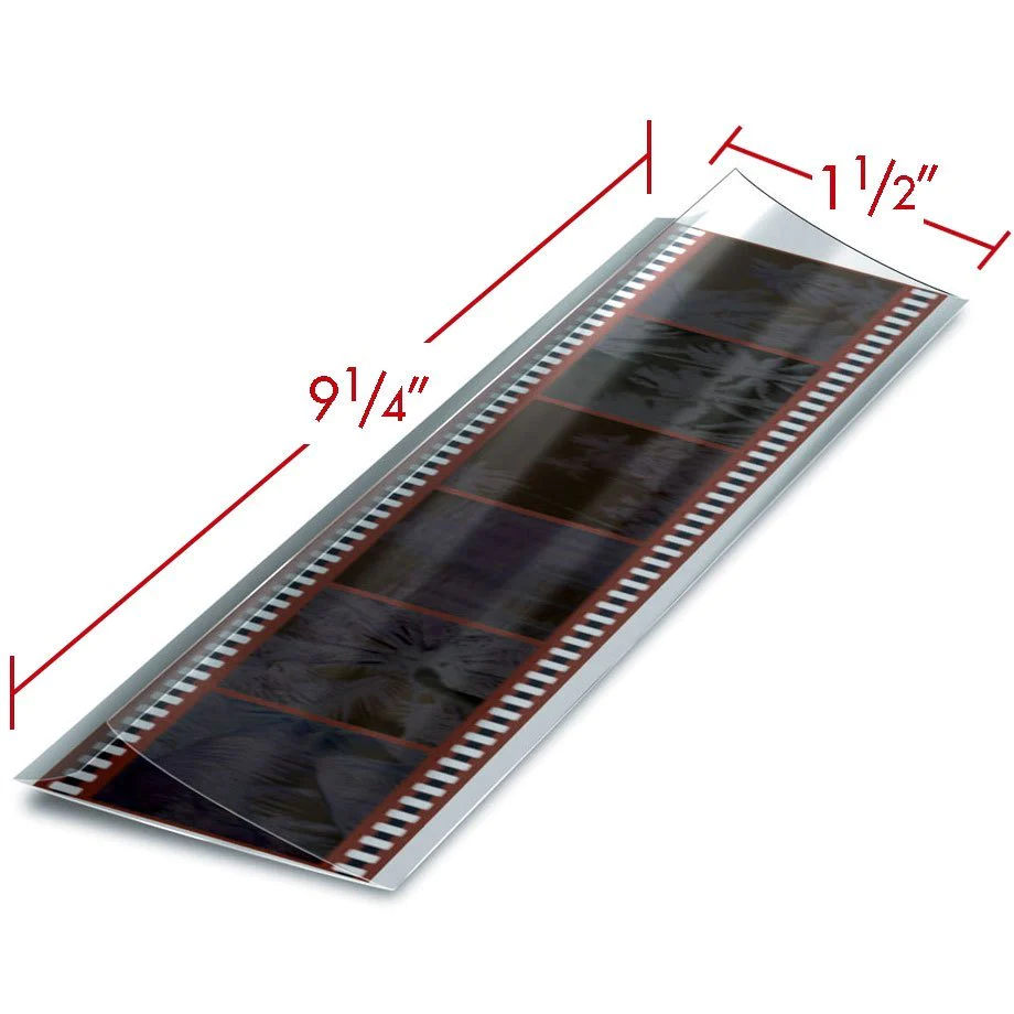 Print File PP35 pack of 50 FoldFlap 2.4 mil BOPP Polypropylene 35mm Sleeves-PF Label 35mm(6 Frames)