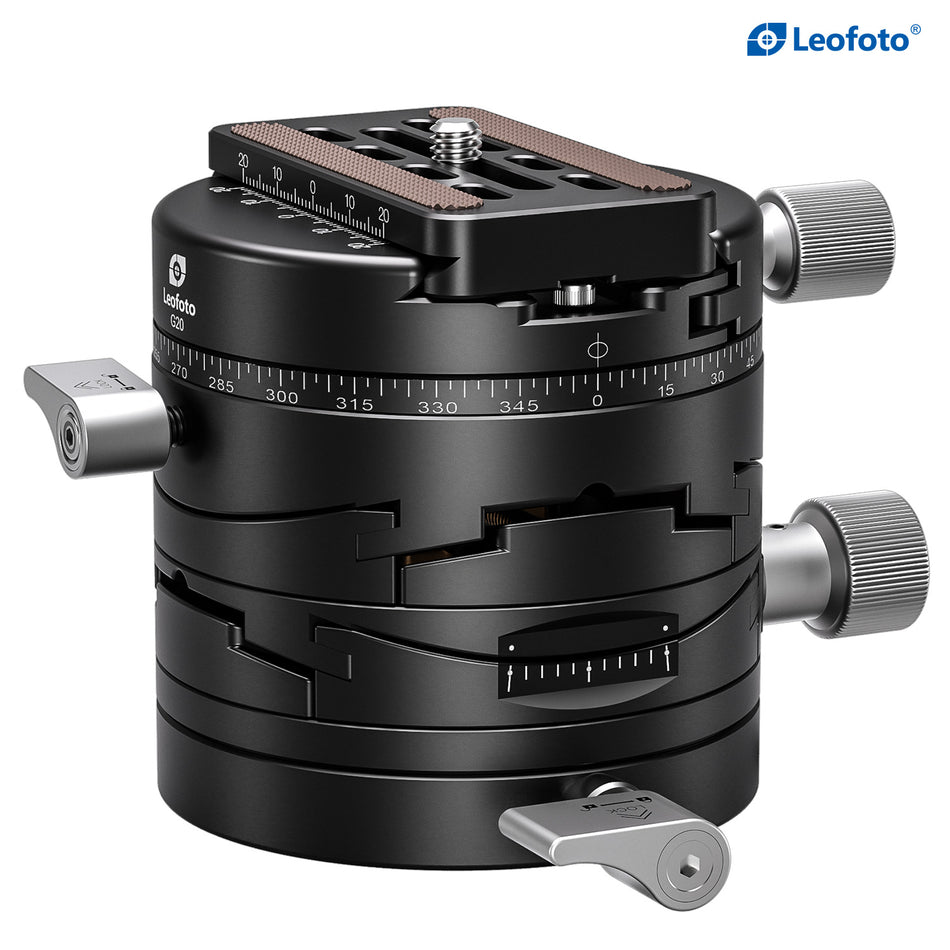 Leofoto G20 75mm Panoramic Geared Head with QP-70N Plate