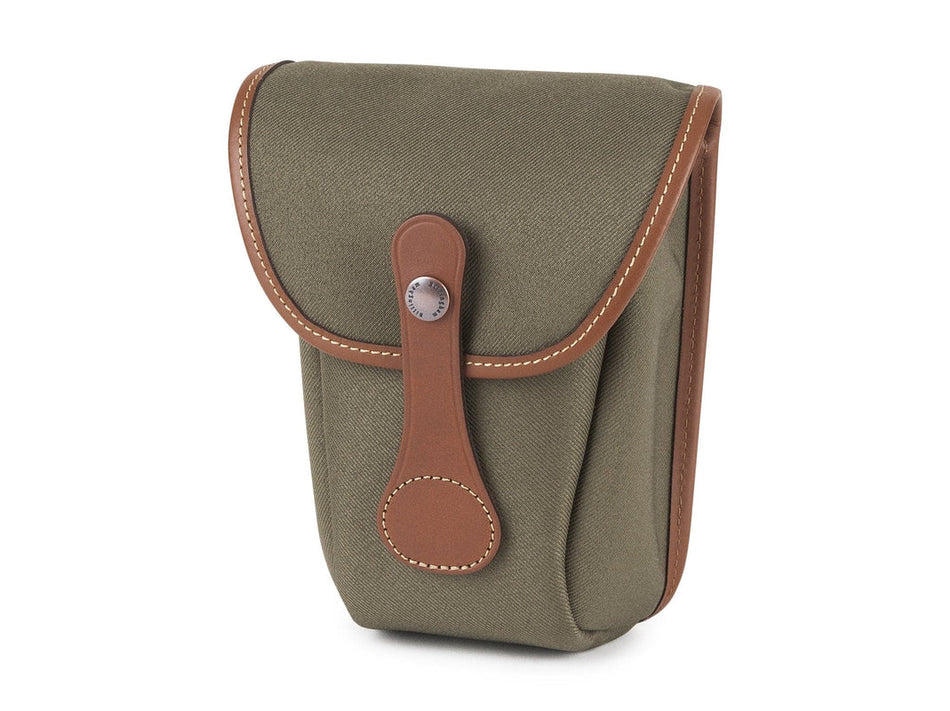 Billingham AVEA 8 End Pocket Pouch - Sage FibreNyte / Tan Leather