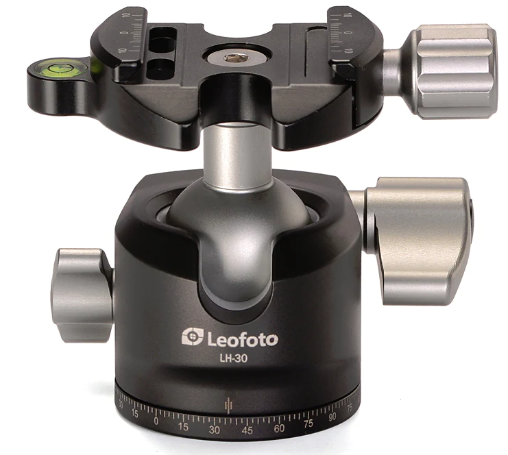 Leofoto LH-30LR Ball Head with LR-50 Quick Release Clamp and NP-50 Plate