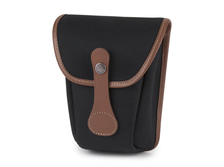 Billingham AVEA 8 End Pocket Pouch - Black Canvas / Tan Leather
