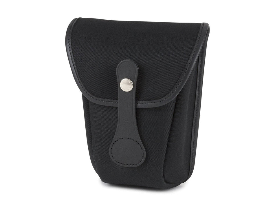 Billingham AVEA 8 End Pocket Pouch - Black Canvas / Black Leather
