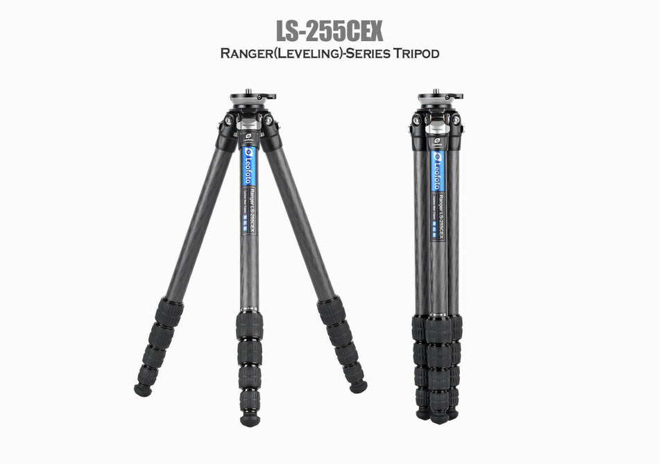 Leofoto LS-255CEX Ranger Levelling Base Series 5 Section Tripod with BV-5 Video Head