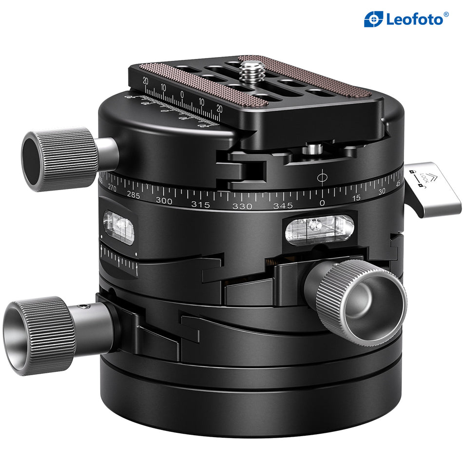 Leofoto G20 75mm Panoramic Geared Head with QP-70 Plate