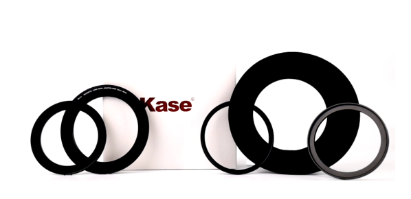 Kase 82mm Magnetic Lens Hood Set with Adapter Ring and Step-up Rings