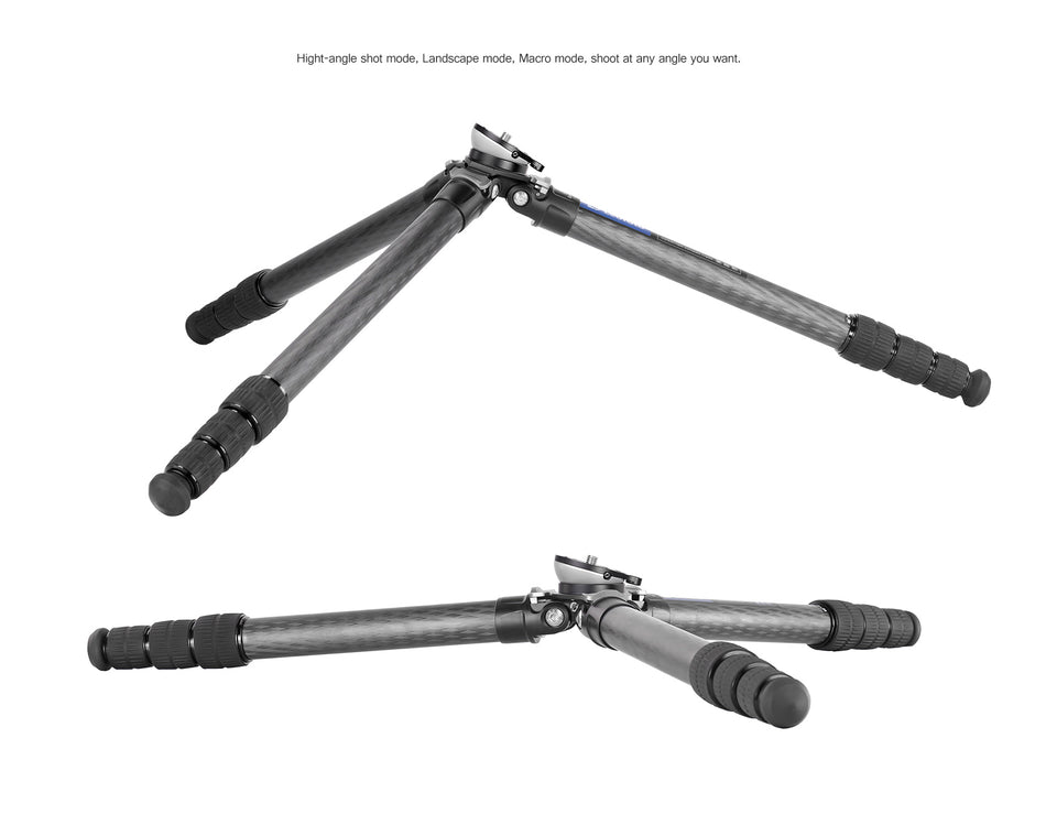 Leofoto LS-324CEX Ranger Levelling Base Series 4 Section Tripod with BV-10 Video Head