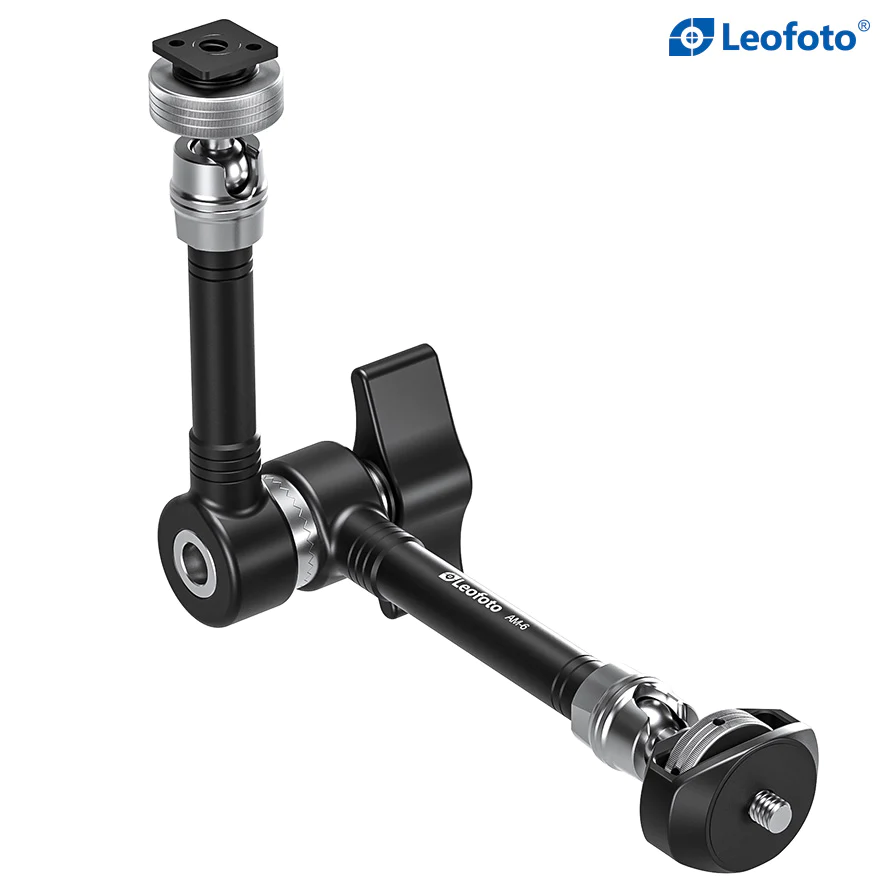 Leofoto AM-6 325mm Articulating Versa Friction Arm with 1/4" and Cold Shoe