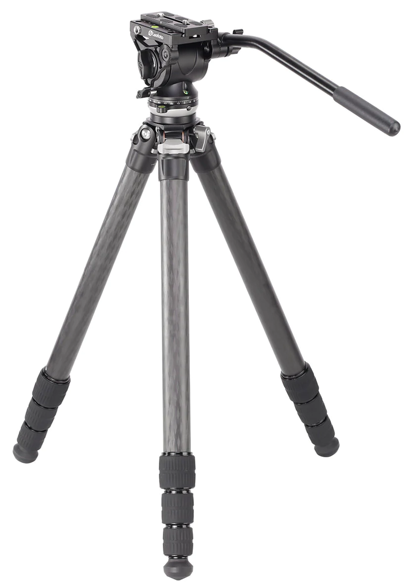 Leofoto LS-284CEX Ranger Levelling Base Series 4 Section Tripod with BV-10M Video Head (Manfrotto)