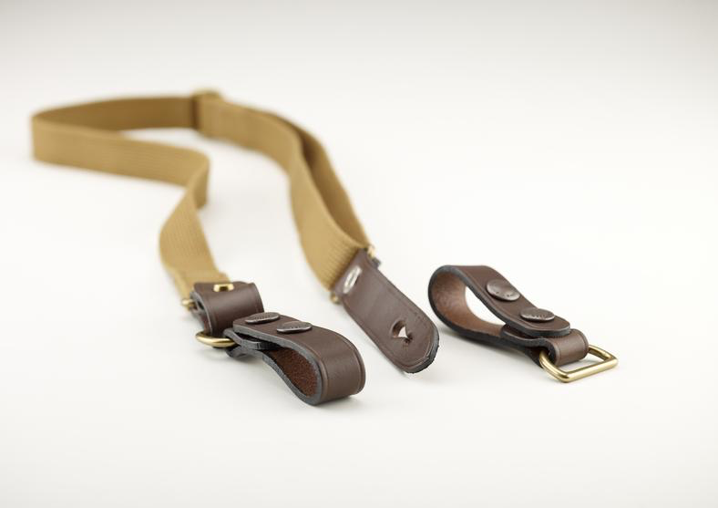 Billingham Waist Strap Attachment - Khaki / Chocolate Leather