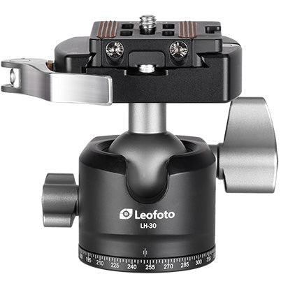Leofoto LH-30LR Ball Head with LR-50 Quick Release Clamp and NP-50 Plate