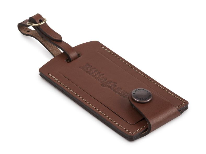 Billingham Luggage Tally - Tan Leather / Brass Buckle