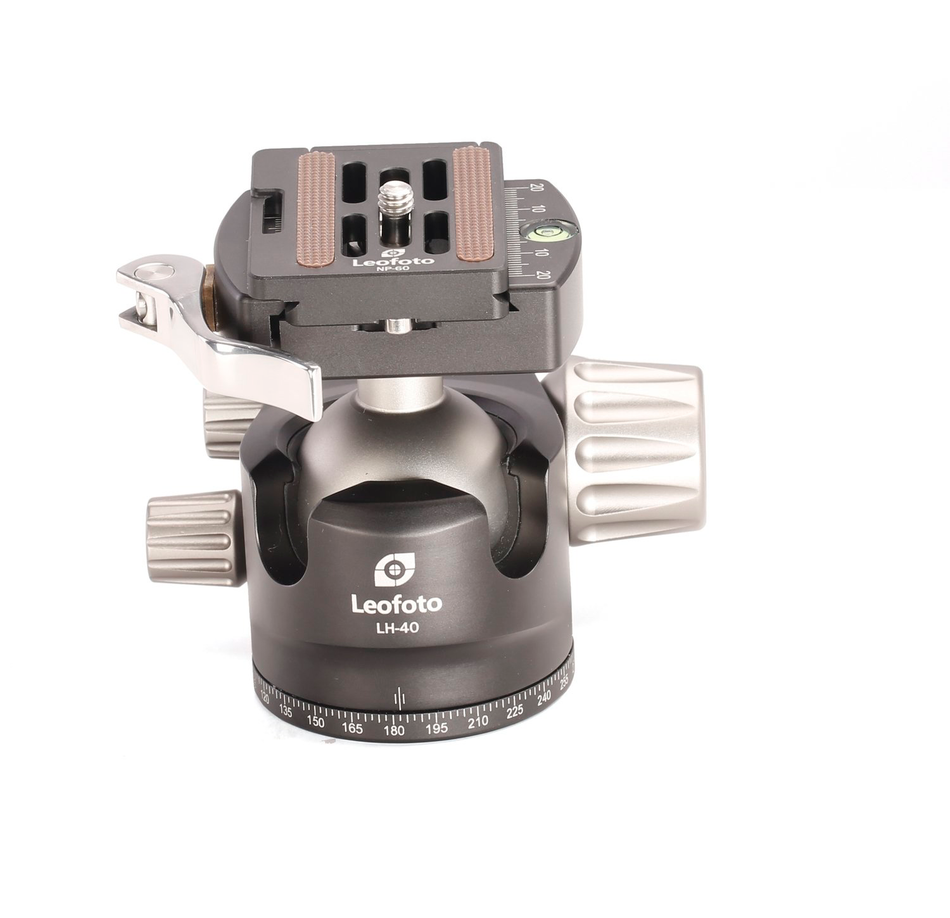 Leofoto LH-40LR Ball Head with LR-50 Quick Release Clamp and NP-50 Plate