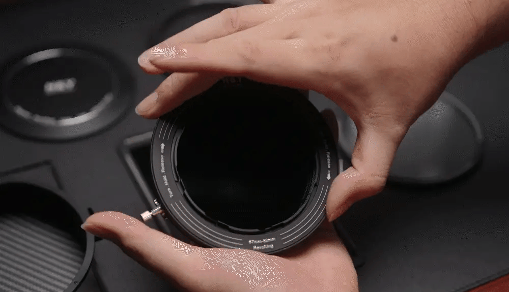 -H&Y Filters RevoRing MKII Variable ND3-ND1000 & Circular Polarizer Filter (58-77mm)-Variable Lens Adapter VND+CPL Filter-H&Y Filters