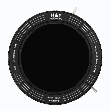 -H&Y Filters RevoRing Variable ND3-ND1000 & Circular Polarizer Filter (37-49mm)-Variable Lens Adapter VND+CPL Filter-H&Y Filters