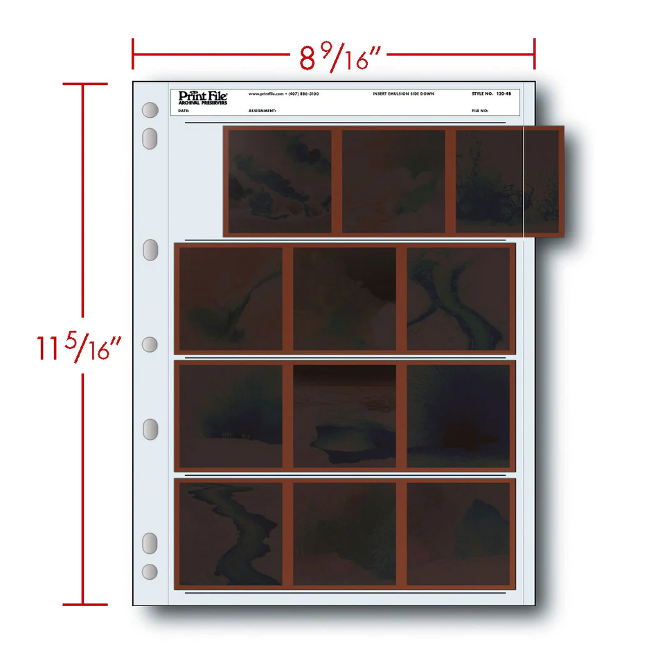 Print File 120-4B pack of 100 for 4 - 120 strips - total 12 frames