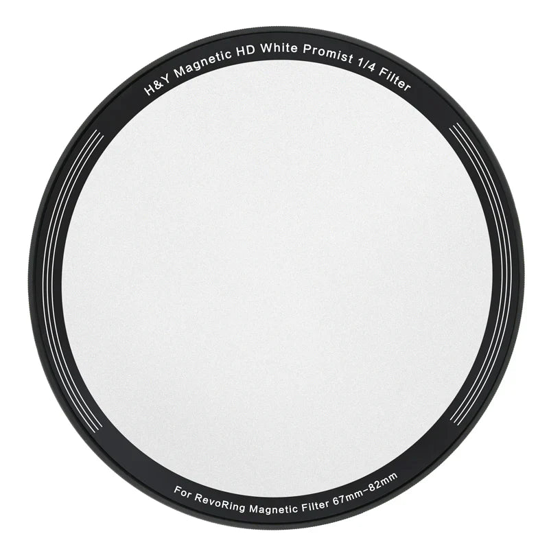 -H&Y Filters 82mm White Promist 1/8 Magnetic Clip-on Filter for RevoRing VND & CPL 67-82mm RNC82-82mm Filters for Revo & Swift Rings-H&Y Filters