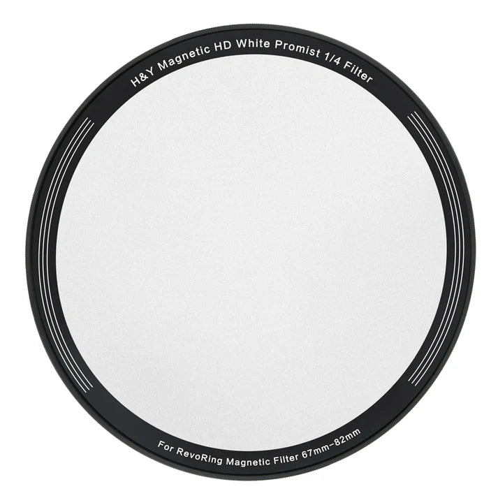 -H&Y Filters 82mm White Promist 1/4 Magnetic Clip-on Filter for RevoRing VND & CPL 67-82mm RNC82-82mm Filters for Revo & Swift Rings-H&Y Filters