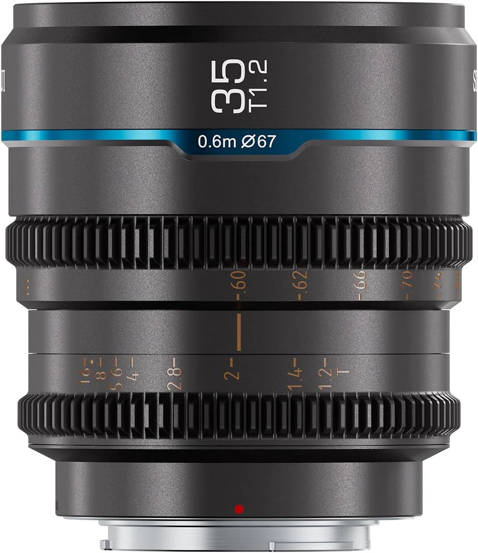 SIRUI Night Walker 35mm T1.2 S35 Cine Lens (Gunmetal Grey) - L Mount