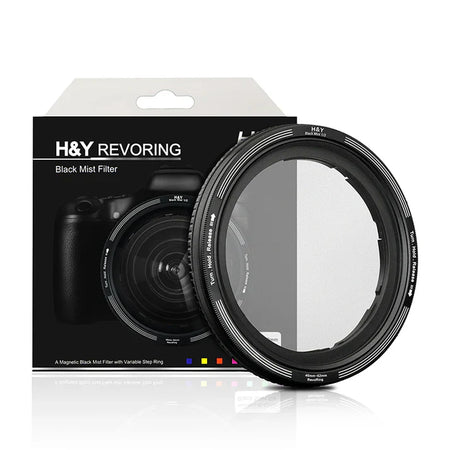 -H&Y Filters RevoRing Black Mist (1/2) Filter (67-82mm)-Variable Lens Adapter Mist Filter-H&Y Filters