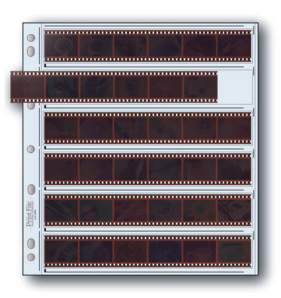 Print File ULT 35-6BXW pack of 25 for 6 - 35mm sleeved strips - total 36 frames