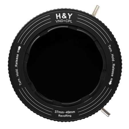 -H&Y Filters RevoRing Variable ND3-ND1000 & Circular Polarizer Filter (37-49mm)-Variable Lens Adapter VND+CPL Filter-H&Y Filters