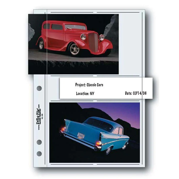 Print File 46-4M pack of 25 for 4 - 4" x 6" prints with negative strip