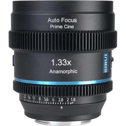 SIRUI 20mm T1.8 1.33x S35 AF Anamorphic Lens (Blue Flare) - Sony E