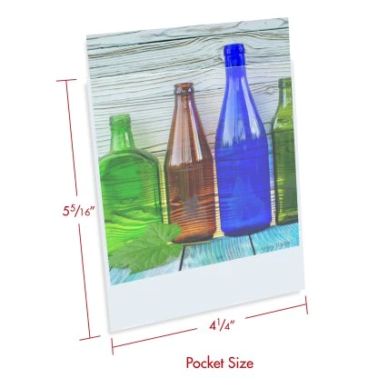 Print File 4x5-6PR pack of 25 Presentation Pocket, 1/16" lip-6mil-Polypro 4-1/4x5-5/16