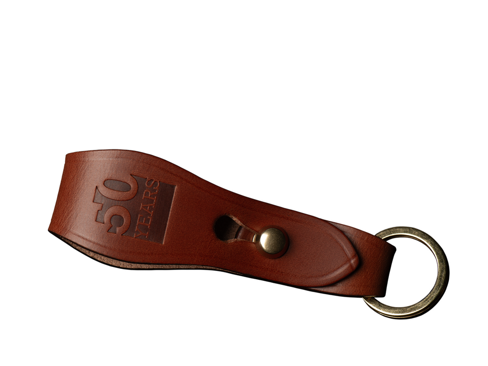 Billingham 50th Anniversary Belt Key Fob -Tan