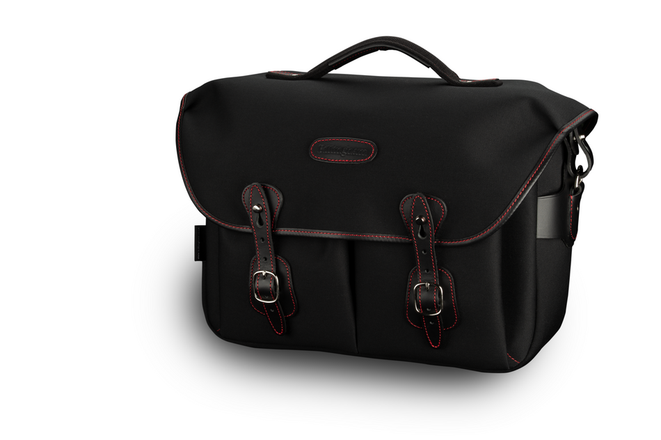 Billingham 50 Years Hadley One Black/Black with Red Stitching