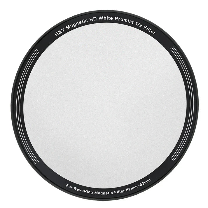 -H&Y Filters 82mm White Promist 1/2 Magnetic Clip-on Filter for RevoRing VND & CPL 67-82mm RNC82-82mm Filters for Revo & Swift Rings-H&Y Filters