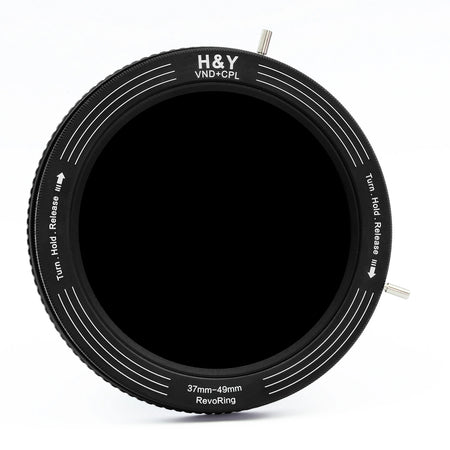 -H&Y Filters RevoRing Variable ND3-ND1000 & Circular Polarizer Filter (37-49mm)-Variable Lens Adapter VND+CPL Filter-H&Y Filters