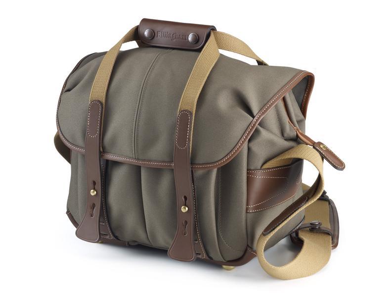 Billingham 207 Camera Bag - Sage FibreNyte / Chocolate Leather