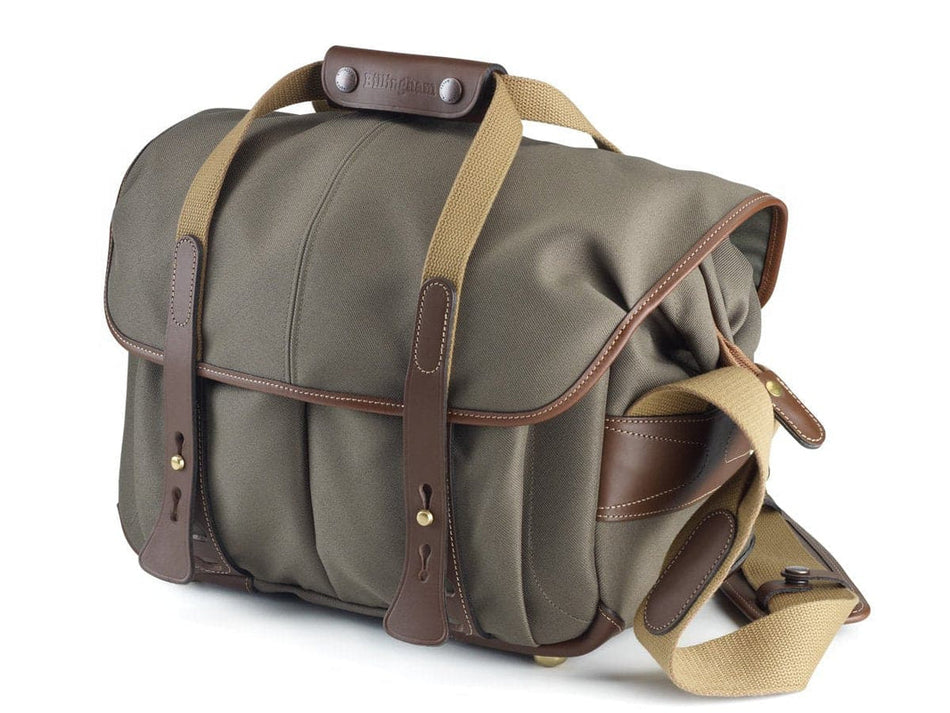Billingham 307 Camera Bag - Sage FibreNyte / Chocolate Leather