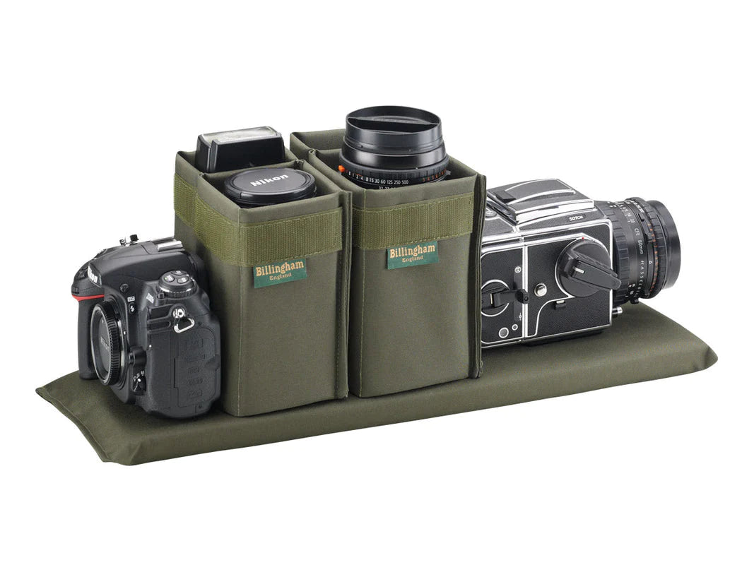 Billingham 555 MKII Camera Bag - Black FibreNyte / Black Leather