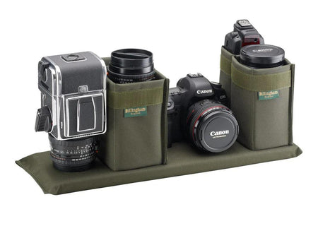 Billingham 555 MKII Camera Bag - Khaki Canvas / Tan Leather