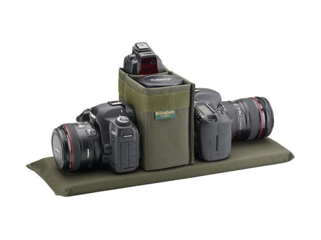 Billingham 555 MKII Camera Bag - Sage FibreNyte / Chocolate Leather