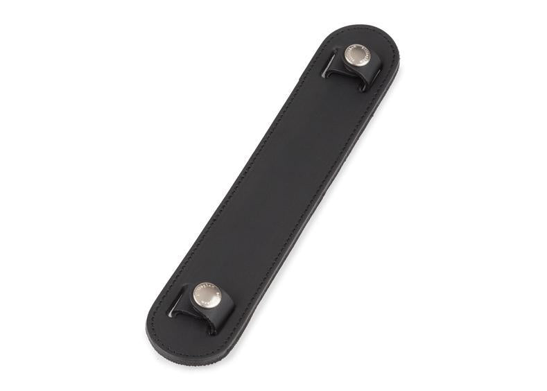 Billingham SP10 Shoulder Pad - Black Leather with Nickel Coated Studs