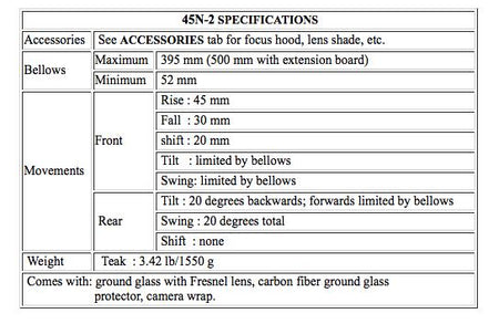 -CHAMONIX 45N-2 4x5" View Camera-Large Format Cameras-CHAMONIX