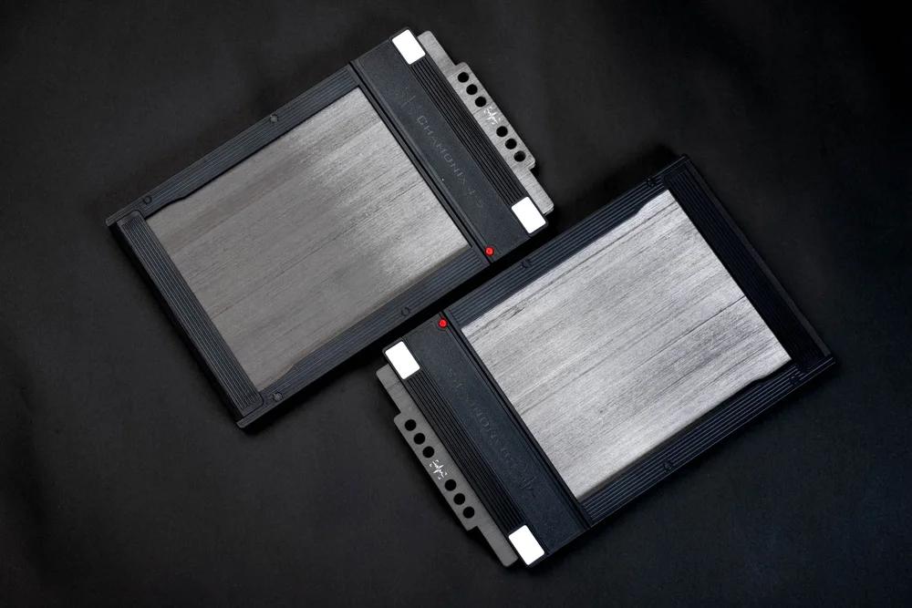 -CHAMONIX FH045P Film Holder 4x5 (Plastic) with Carbon Fibre Dark Slide - Sheet Film-Film Holders-CHAMONIX