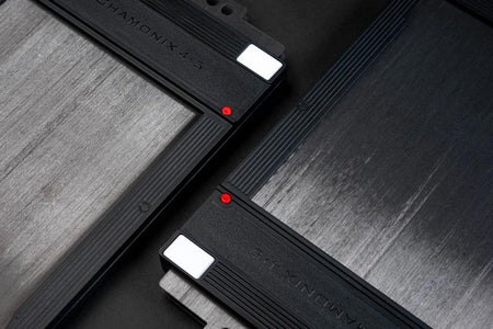 -CHAMONIX FH045P Film Holder 4x5 (Plastic) with Carbon Fibre Dark Slide - Sheet Film-Film Holders-CHAMONIX