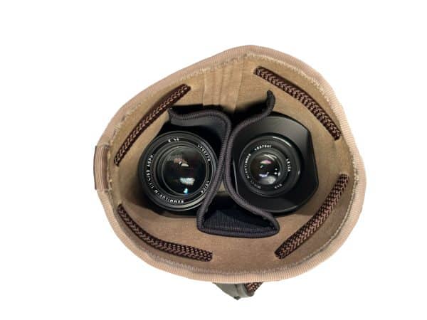 CURA CLPS-100 Suede Camera/Lens Multi Pouch - Beige