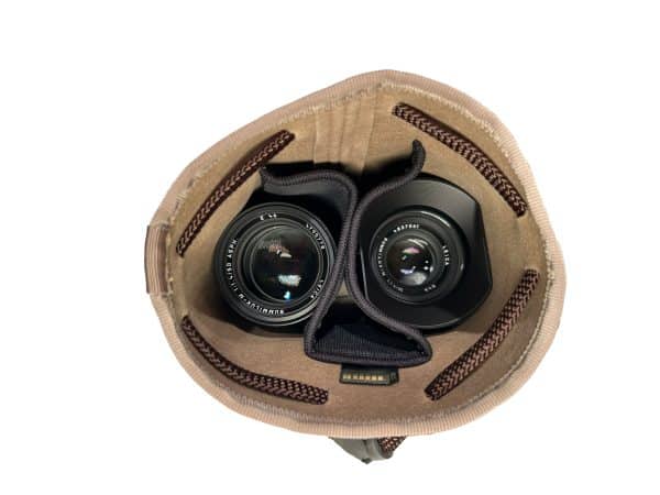 CURA CLPS-100 Suede Camera/Lens Multi Pouch - Beige