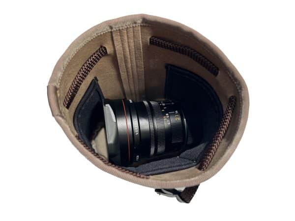 CURA CLPS-100 Suede Camera/Lens Multi Pouch - Beige