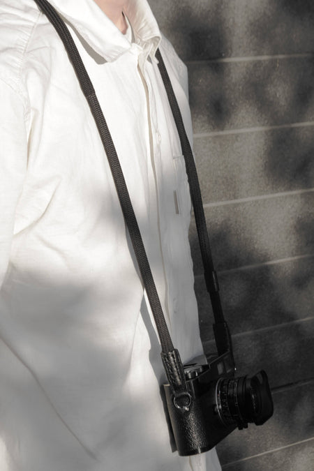 CURA CME-100 SHIMEKIRI (SPECIAL EDITION) Silk Rope Strap (105cm) – Black Ink Monochrome